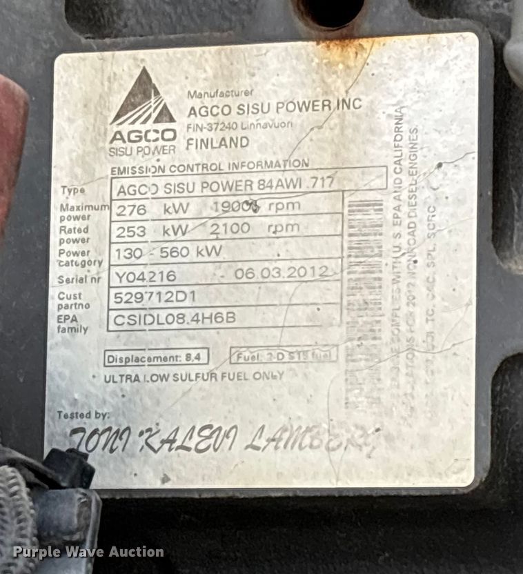 image for item EV3239 2012 Agco Rogator 1300 sprayer