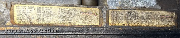 image for item EV3240 1993 Peterbilt 377 Seed Tender Truck