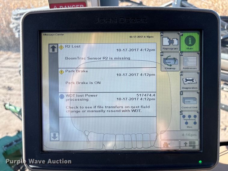 image for item EV3244 2012 John Deere 4830 sprayer