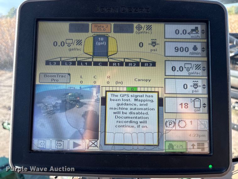 image for item EV3244 2012 John Deere 4830 sprayer