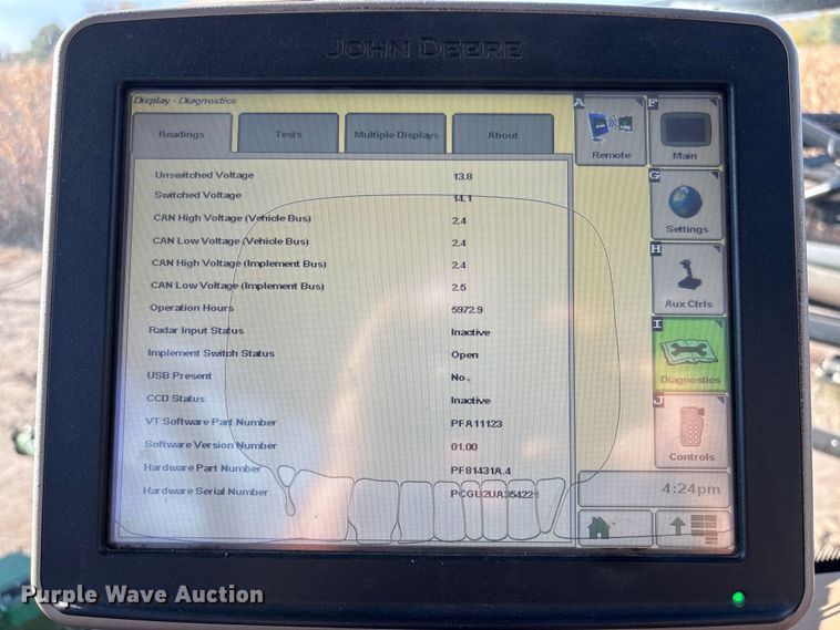 image for item EV3244 2012 John Deere 4830 sprayer