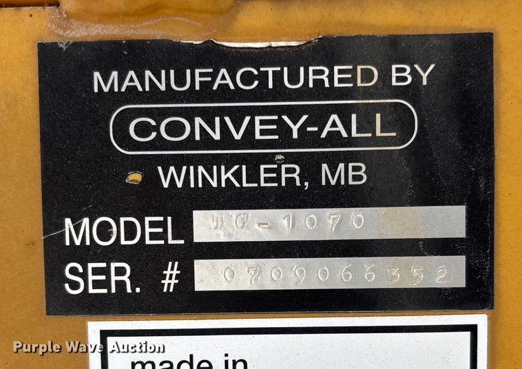 image for item EV3245 Convey-All TC-1070 conveyor