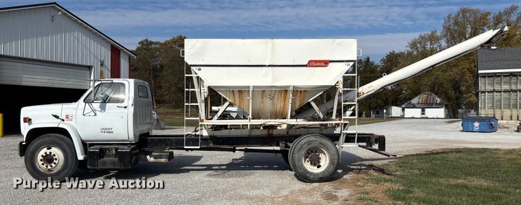 image for item EV3248 1988 GMC C7 fertilizer delivery truck