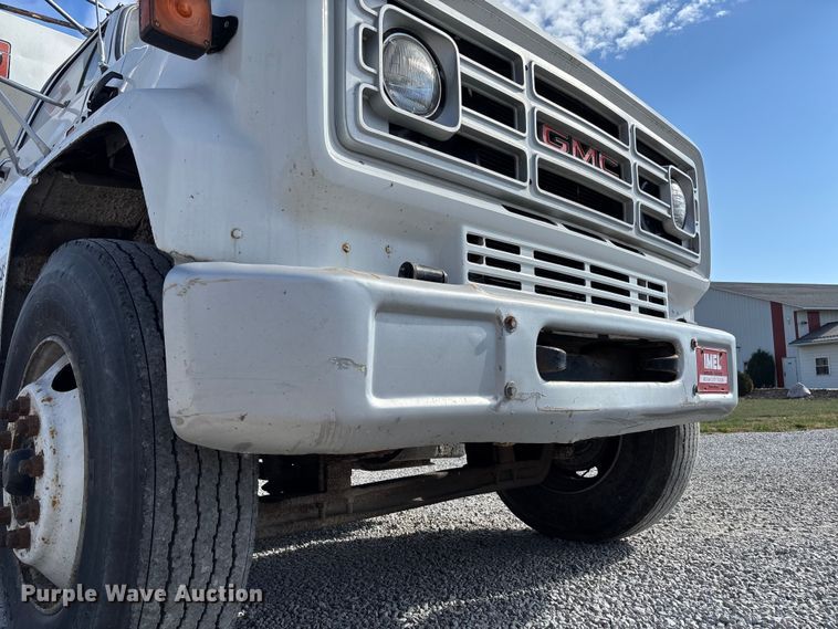 image for item EV3248 1988 GMC C7 fertilizer delivery truck