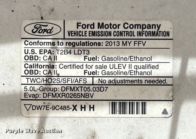 image for item EV3251 2013 Ford F150 SuperCab pickup truck