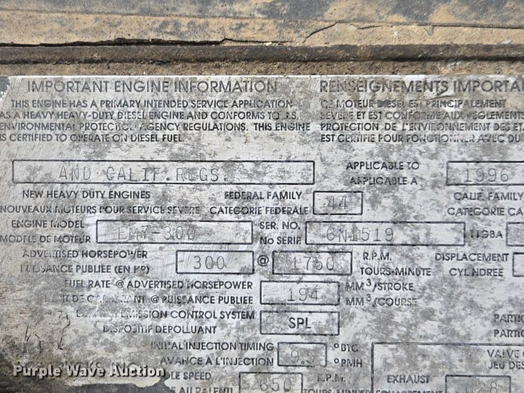 image for item EV4381 1997 Mack RD690S fertilizer delivery truck