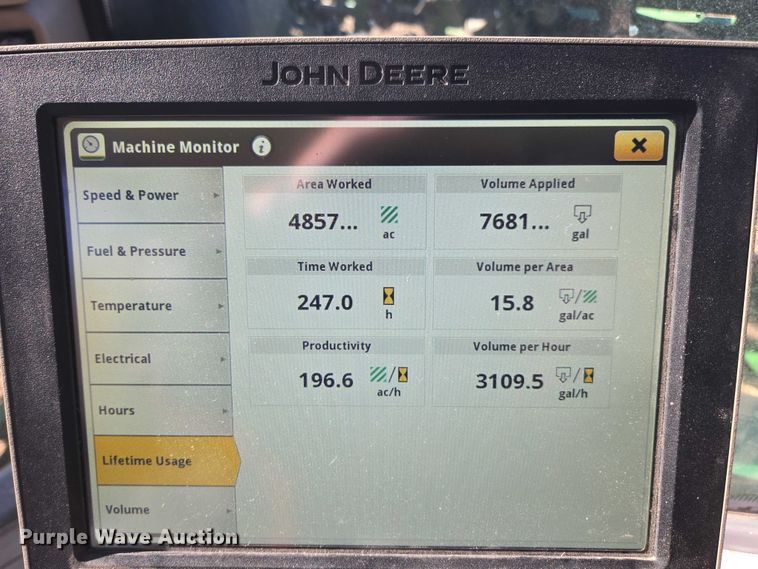 image for item EV5494 2018 John Deere R4038 sprayer