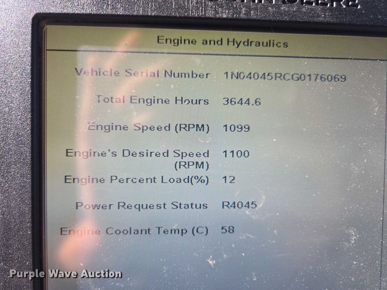 image for item EV5495 2016 John Deere R4045 sprayer
