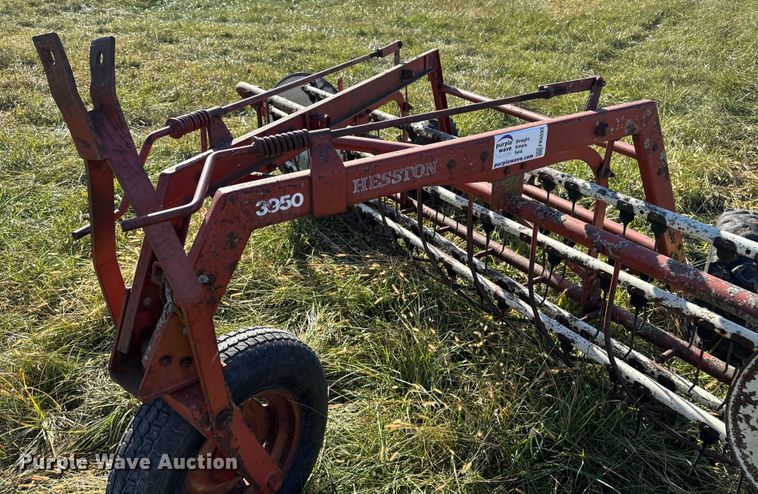 image for item FK0593 Hesston 3950 hay rake