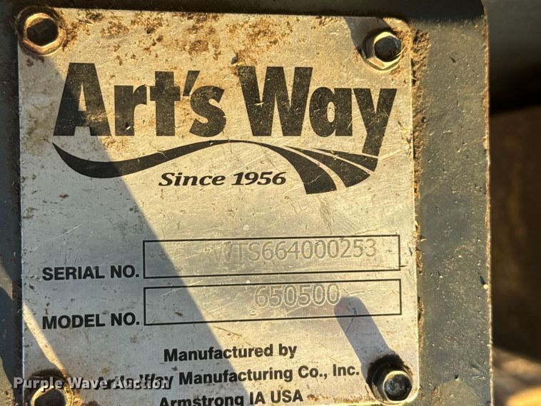 image for item FK0613 Art's Way 650500 skid steer bale processor