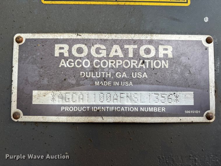 image for item FK1005 Rogator 1100B sprayer