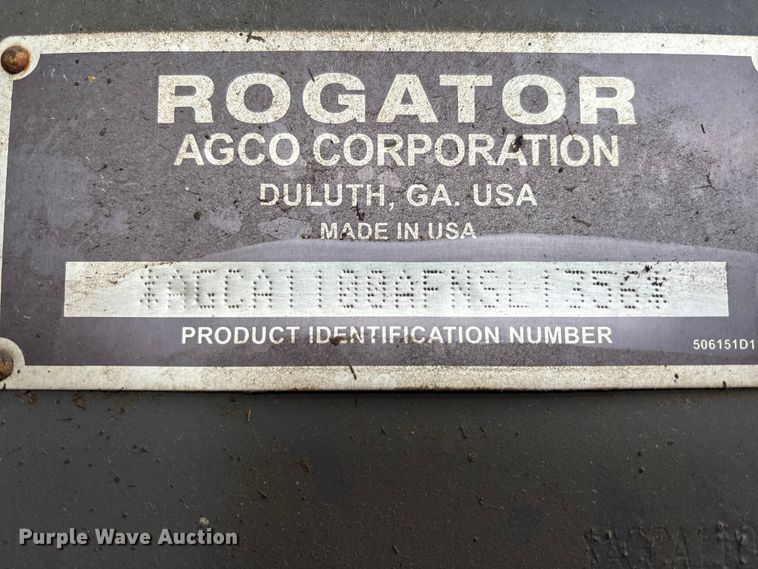 image for item FK1005 Rogator 1100B sprayer