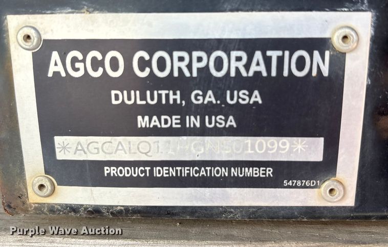 image for item FK1006 AGCO sprayer bed