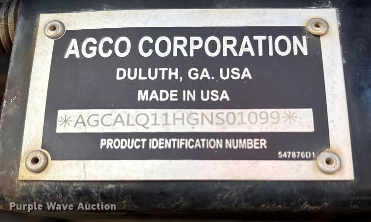 image for item FK1006 AGCO sprayer bed