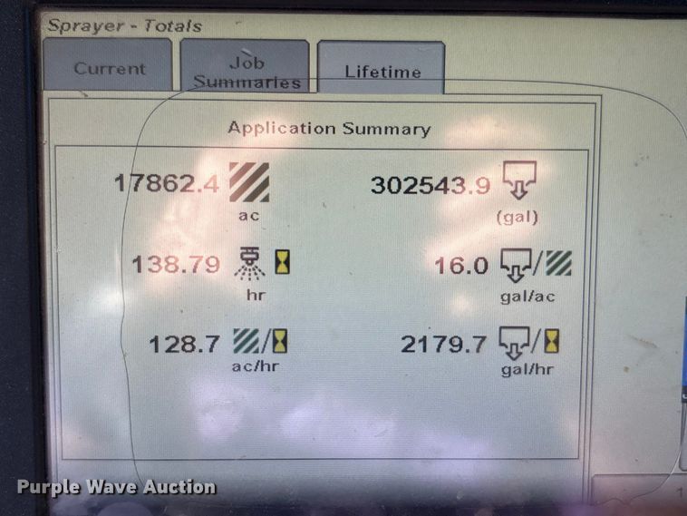 image for item FK1008 2016 John Deere R4038 sprayer