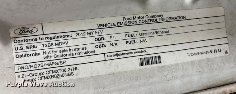 image for item FK1024 2012 Ford F250 Super Duty pickup truck cab and chassis