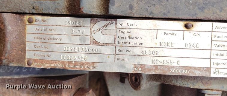 image for item IH9340 1979 Versatile 855 4WD tractor