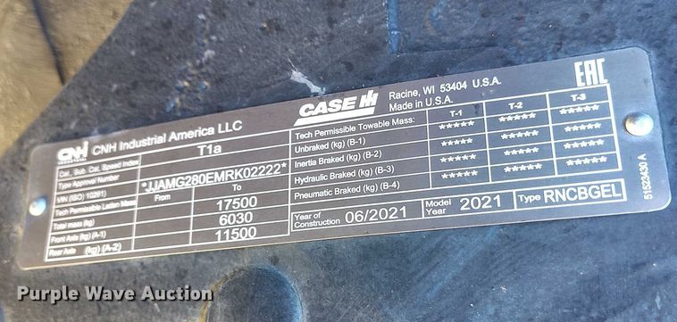 image for item IP9737 2021 Case IH Magnum 280 AFS Connect MFWD tractor