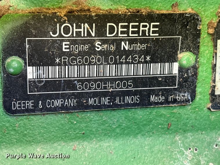 image for item YA1353 2007 John Deere 9660 STS combine