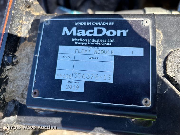 image for item YA1360 2019 MacDon FD140 flex draper head