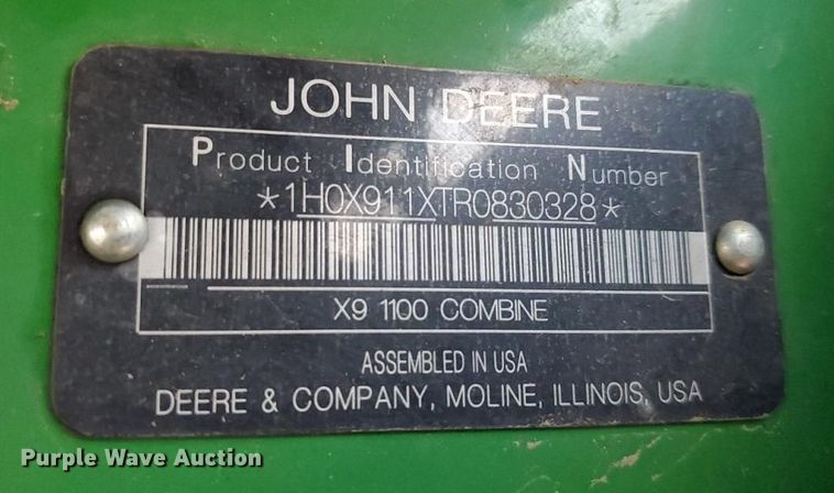 image for item YA1518 2024 John Deere X9 1100 RWA combine