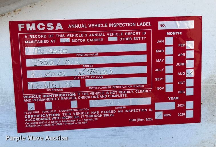 image for item DJ7930 2007 Construction Trailer Specialist  BDT-40 bottom dump trailer
