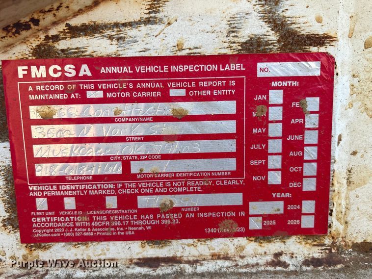 image for item DJ7931 2011 Construction Trailer Specialists BDT-40 LW bottom dump trailer