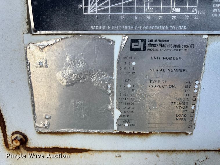 image for item DK0149 1991 GMC C7 crane truck