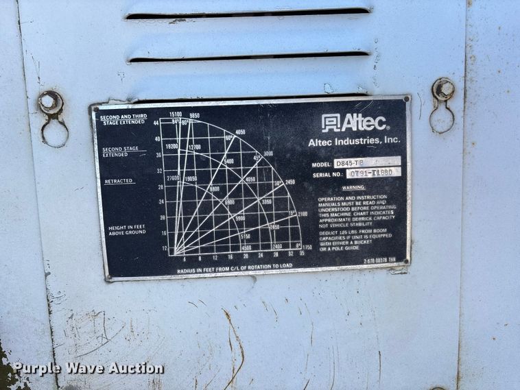 image for item DK0149 1991 GMC C7 crane truck