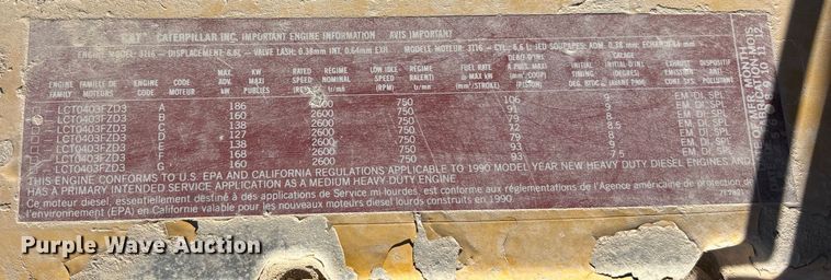 image for item DK0149 1991 GMC C7 crane truck