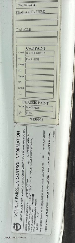 image for item DM1986 2019 Volvo VNR semi truck