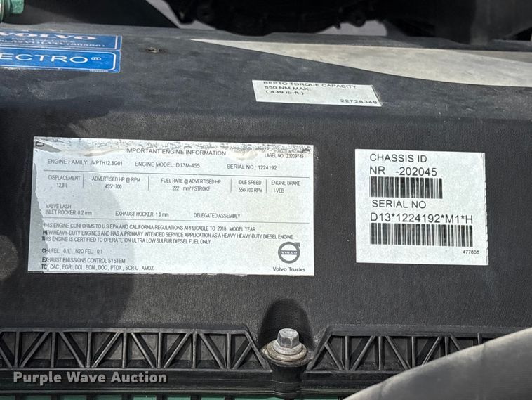 image for item DM1988 2019 Volvo VNR semi truck