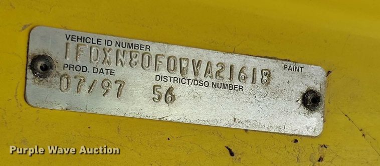 image for item DP5104 1998 Ford L8000 fuel truck