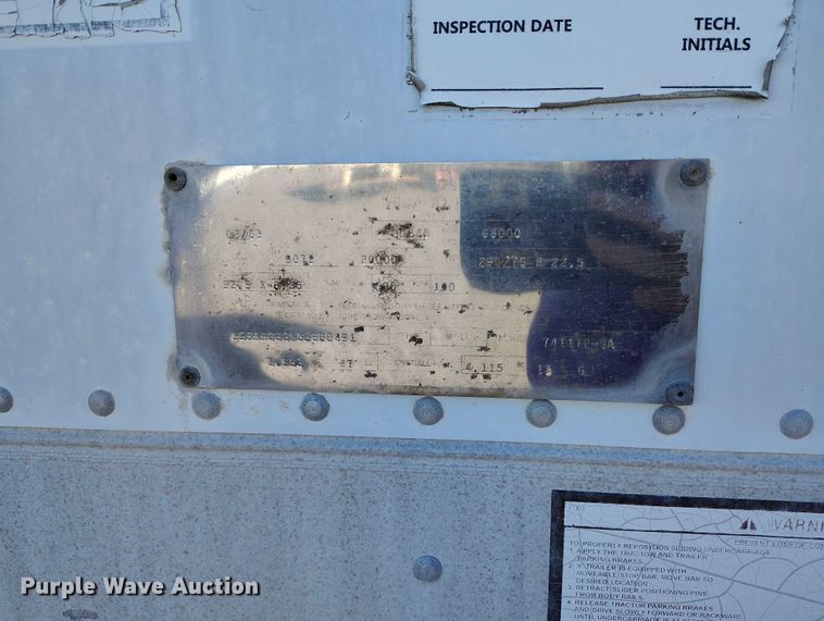 image for item DT0760 2003 Great Dane 7411TP-SA dry van trailer