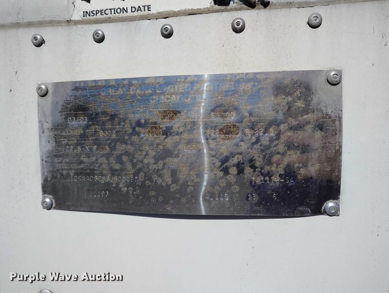 image for item DT0763 2003 Great Dane 7411TP-SA dry van trailer