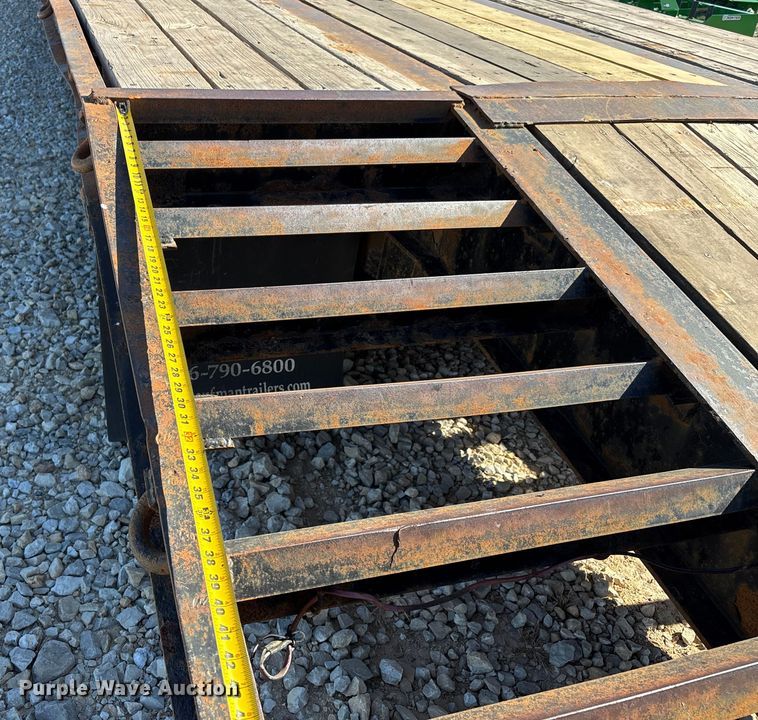 image for item DW7279 2015 Kaufman drop deck equipment trailer