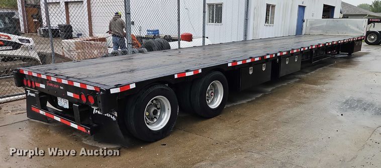 image for item EB8419 2017 Transcraft drop deck equipment trailer