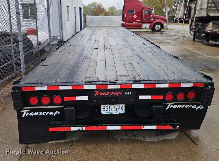 image for item EB8419 2017 Transcraft drop deck equipment trailer