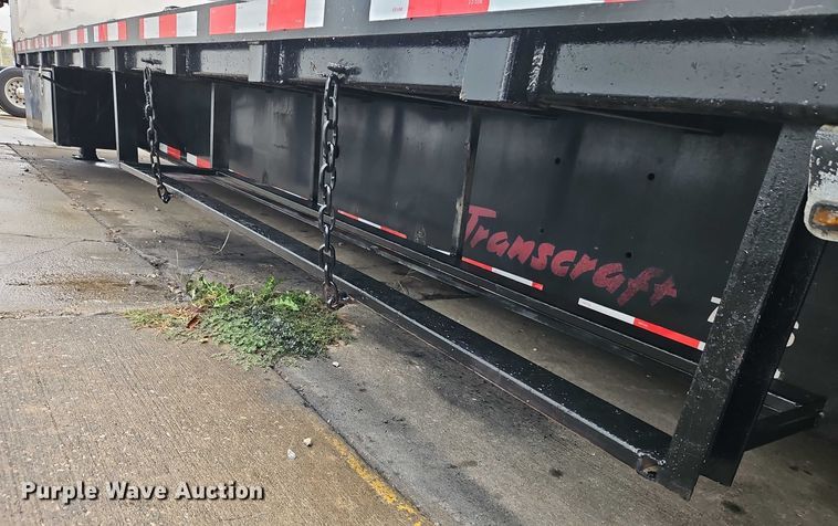 image for item EB8419 2017 Transcraft drop deck equipment trailer