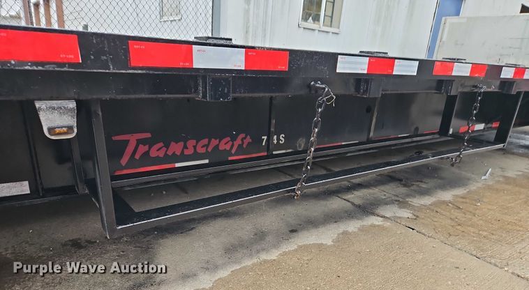 image for item EB8419 2017 Transcraft drop deck equipment trailer
