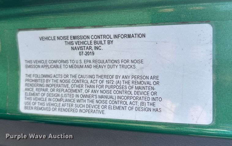 image for item EC3904 2020 International LT625 semi truck