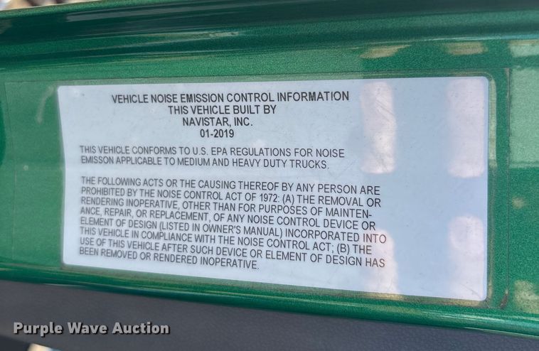 image for item EC3908 2020 International LT625 semi truck