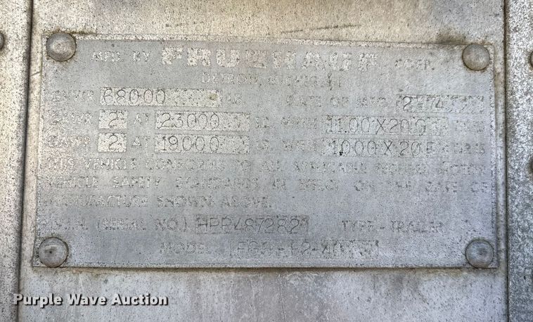 image for item ED2347 1973 Fruehauf dry van trailer