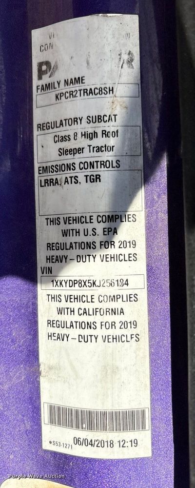 image for item EF6183 2019 Kenworth T680 semi truck