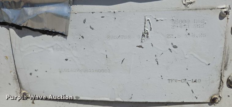 image for item EM0634 2006 Lufkin TFV-CL-110 dry van trailer