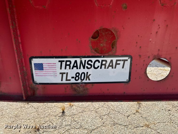 image for item EM2480 2002 Transcraft Corp TL80K flatbed trailer