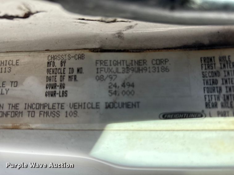 image for item EM6138 1998 Freightliner FL80 refrigerated truck