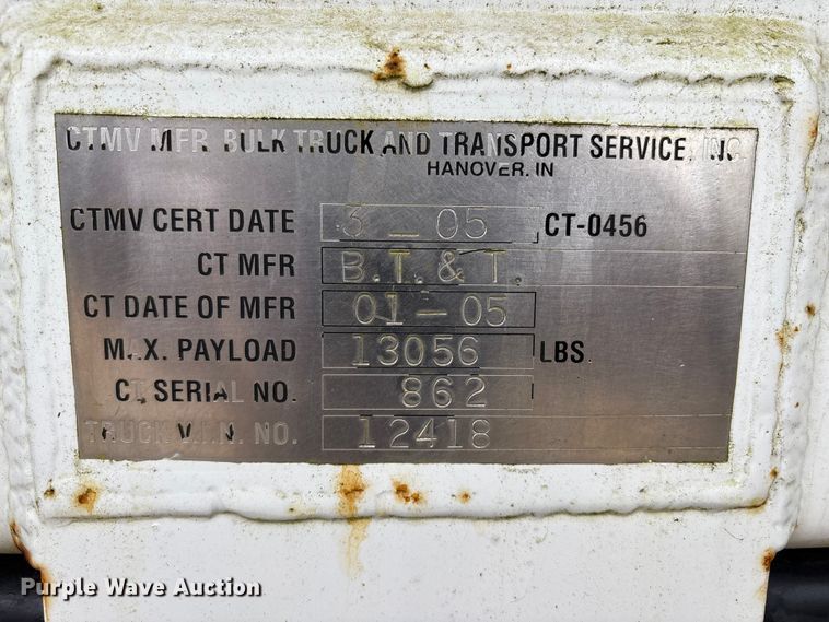 image for item EM6159 2005 Sterling Acterra propane delivery truck