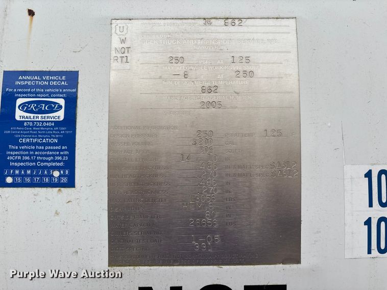 image for item EM6159 2005 Sterling Acterra propane delivery truck