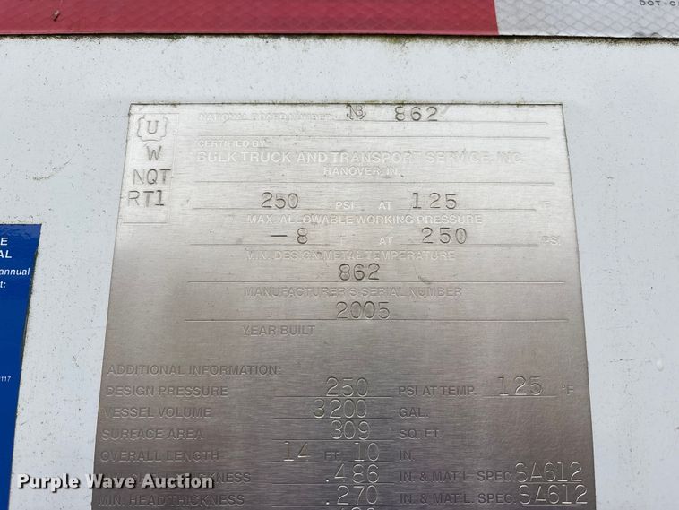 image for item EM6159 2005 Sterling Acterra propane delivery truck